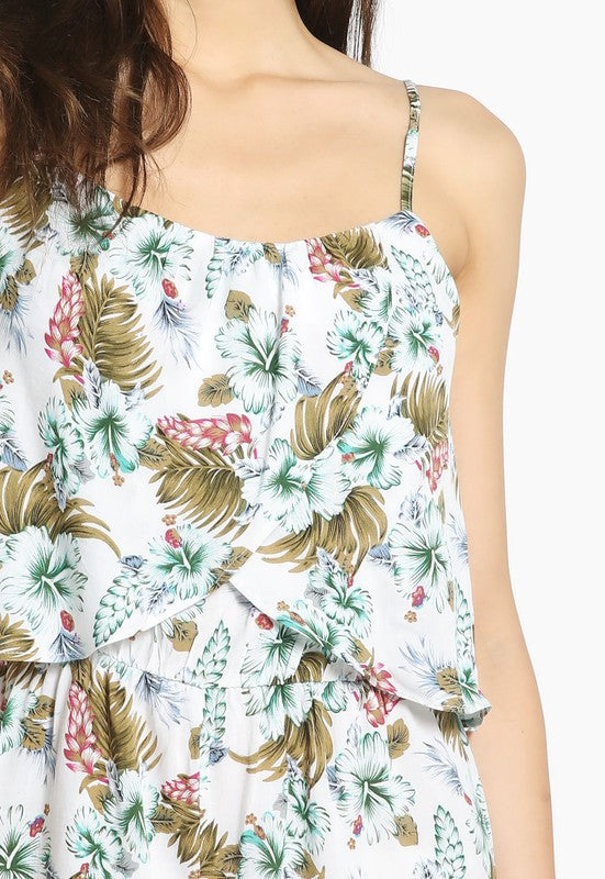 women wearing  TROPICAL ROMPER