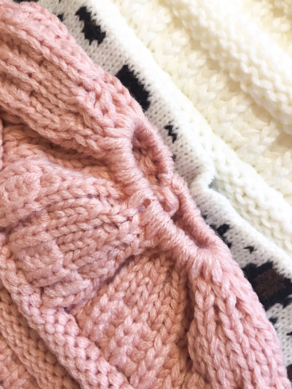 beanie CC MESSY BUN BEANIE - LIGHT PINK women