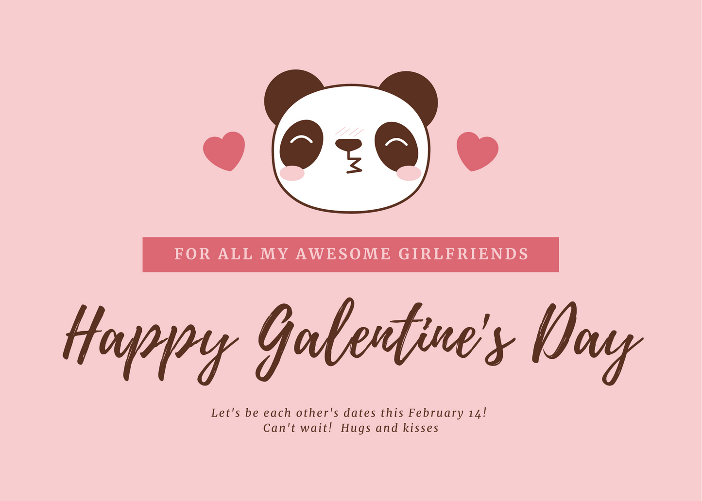 ecard  -HAPPY GALENTINE'S DAY