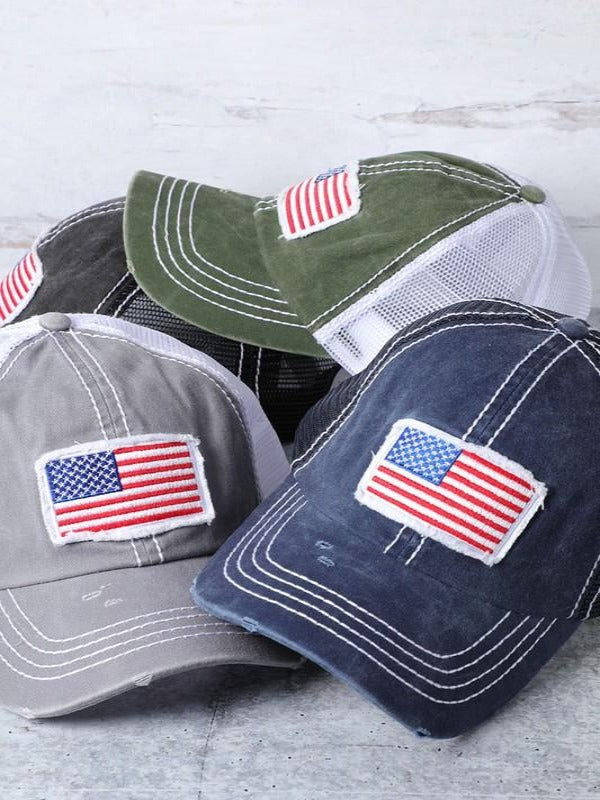 AMERICAN FLAG CAP