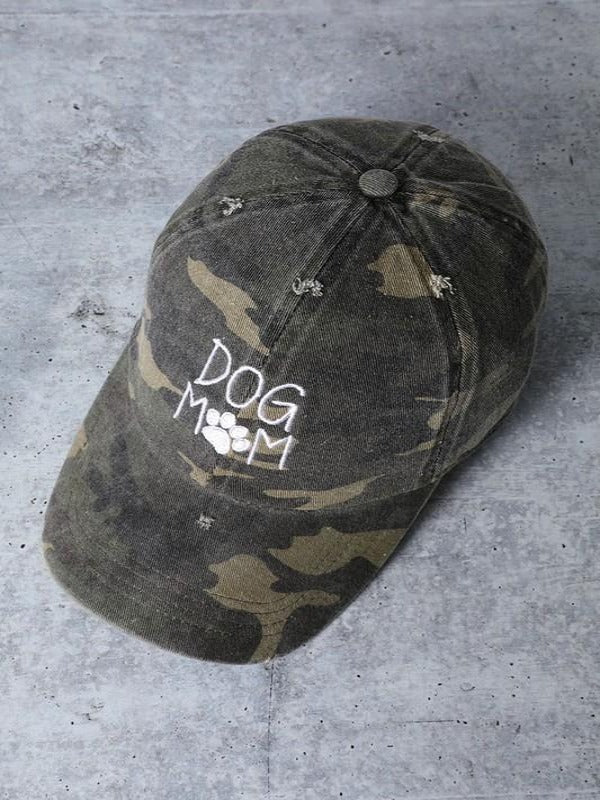 dog mom cap cameo army