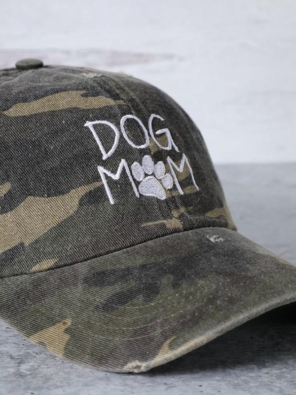 dog mom cap cameo army