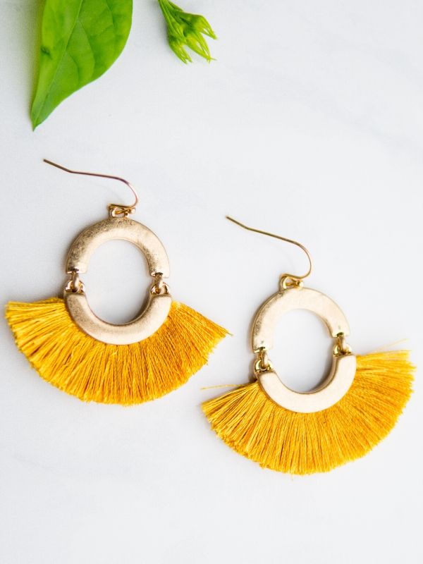 TICKLED ME TASSEL EARRINGS