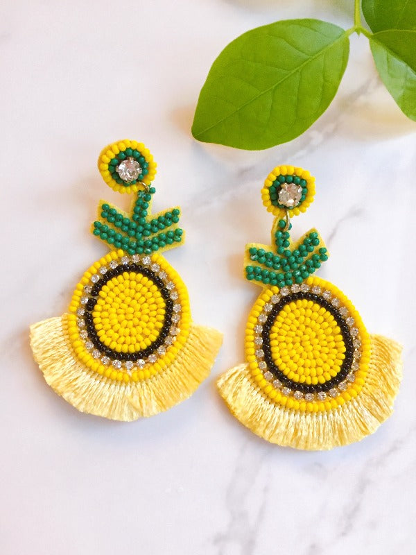 MEET MY PINEAPPLE PIN EARRING