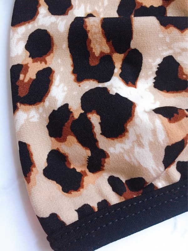 washable mask leopard print