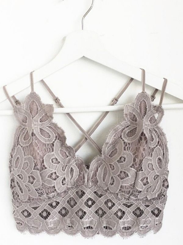 BLOSSOM BRALETTE (FEATHER GRAY)  bra women