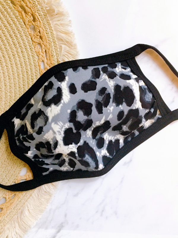 washable mask leopard print