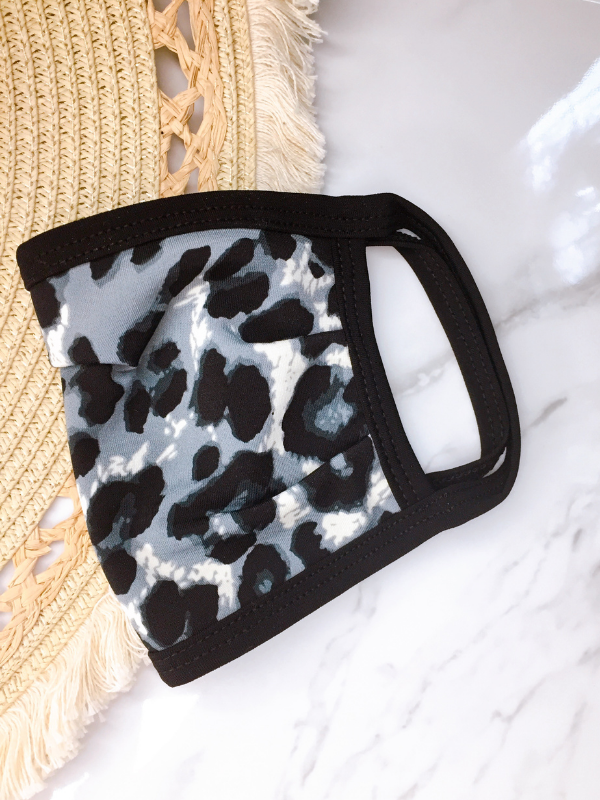 washable mask leopard print