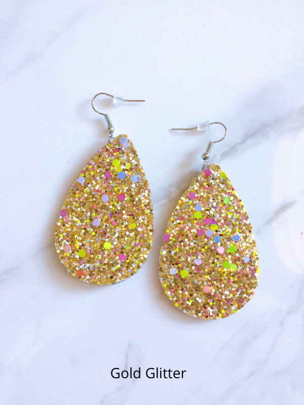 HOLIDAY DROP GLITTER EARRINGS