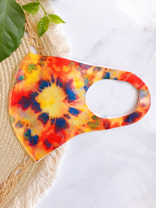 MASK - REUSABLE & WASHABLE - FALL WATERCOLOR
