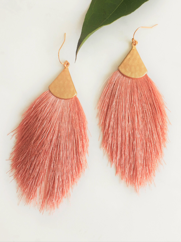 plum pink earrings