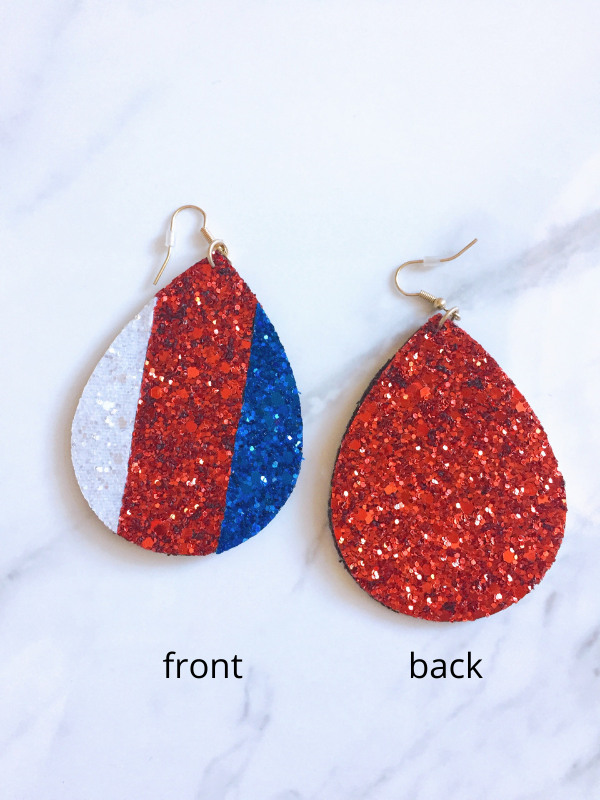 HOLIDAY DROP GLITTER EARRINGS