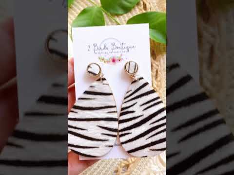 leather earring media video