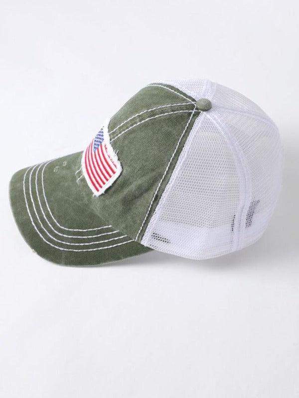 AMERICAN FLAG CAP - green