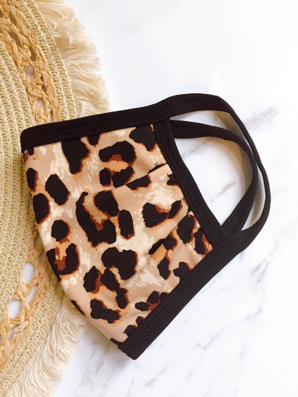 washable mask leopard print 