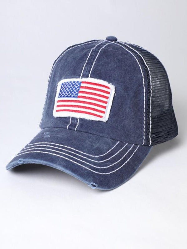 AMERICAN FLAG CAP blue