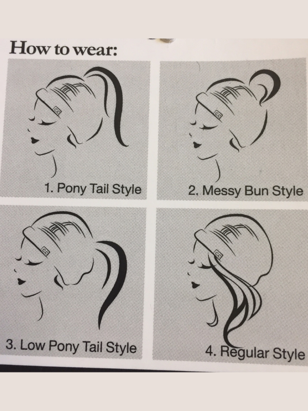 how to wear a beanie CC MESSY BUN BEANIE - GRAY