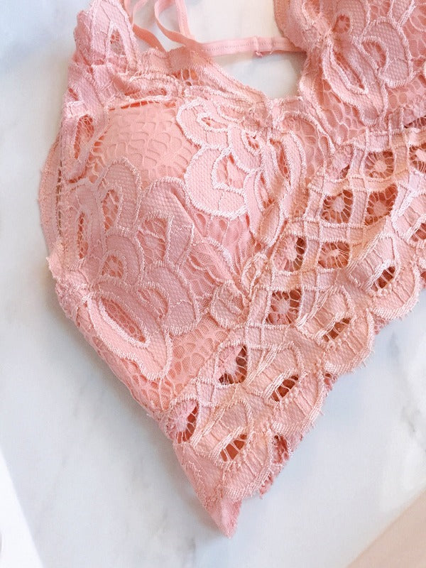 lace bra BLOSSOM BRALETTE (PINK SAND)